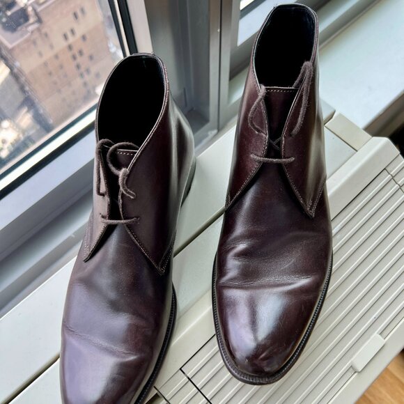 Paul Evans Newman Chukka Boot – Chocolate Brown Italian Leather (Size 6.5 / Fits main image 2
